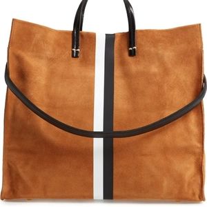 CLARE V. Simple stripe tote